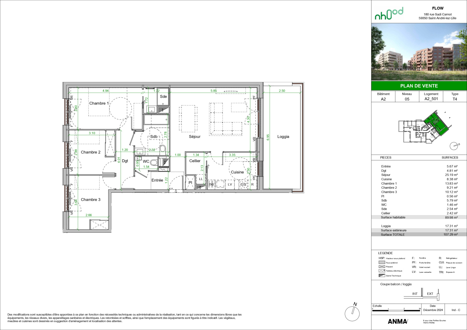 Image_4, Appartement, Saint-André-lez-Lille, ref :OAP100000171