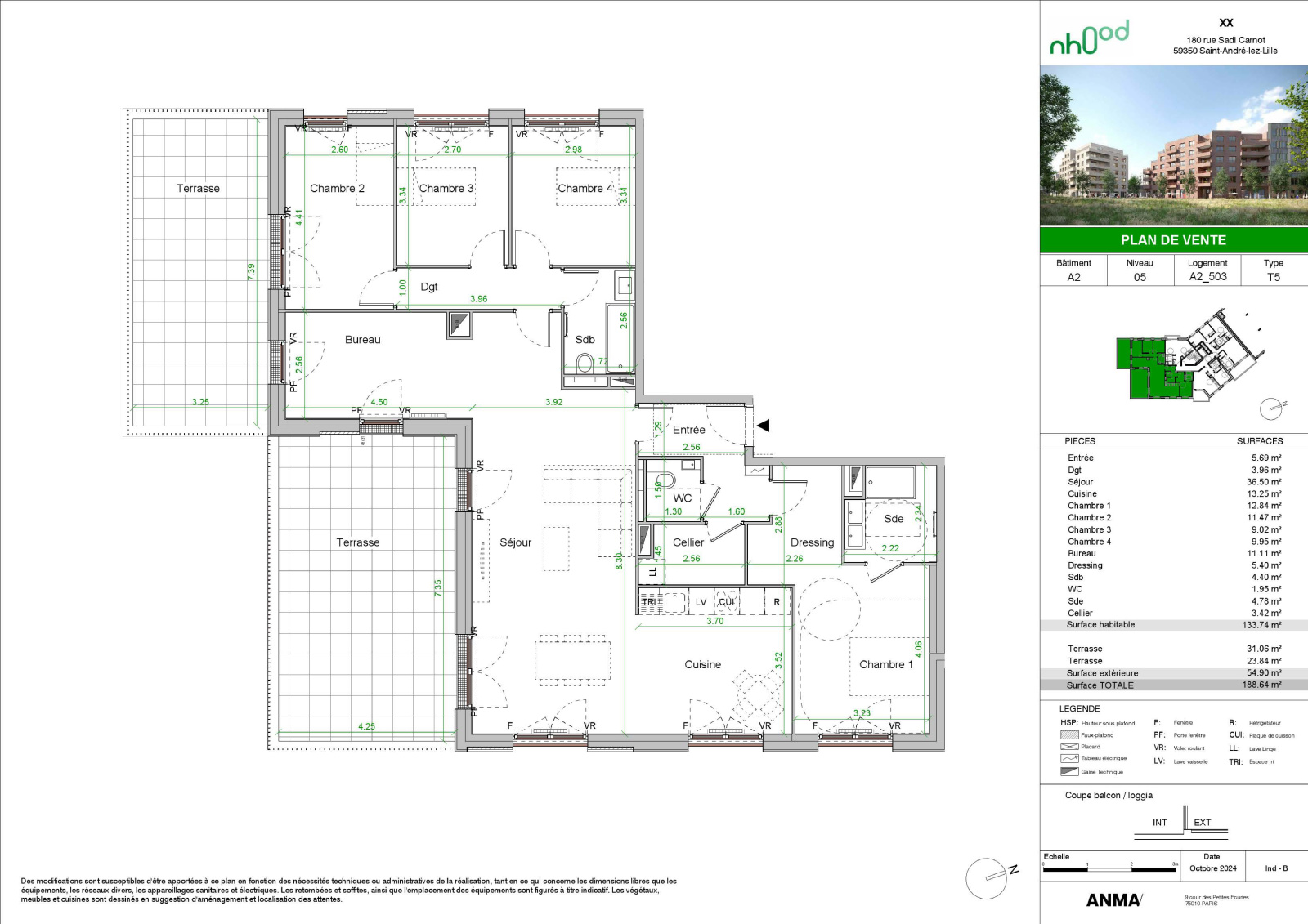 Image_2, Appartement, Saint-André-lez-Lille, ref :OAP100000172